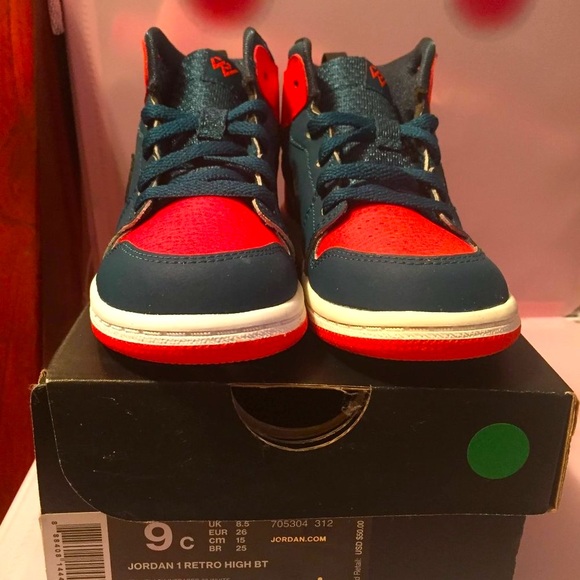 New Air Jordan 1 Retro Russell Westbrook High Top Colorful Sneakers Kicks 9c - Picture 2 of 5